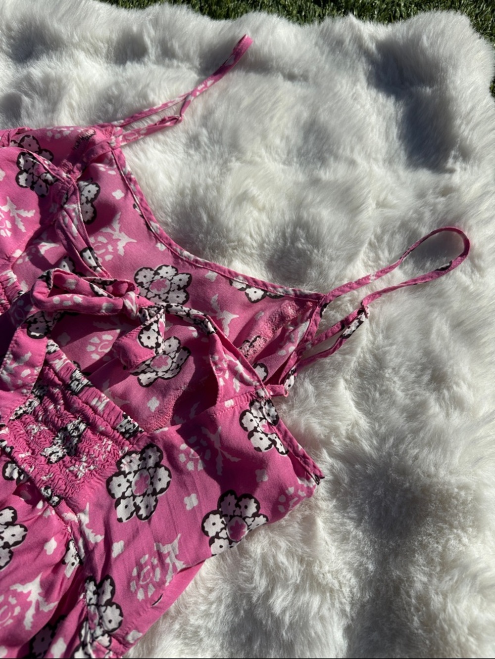 Aerie small open back Pink Floral Maxi Sundress - Picture 8 of 9